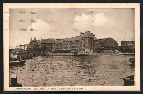 AK Amsterdam, Gezicht op het Centraal Station