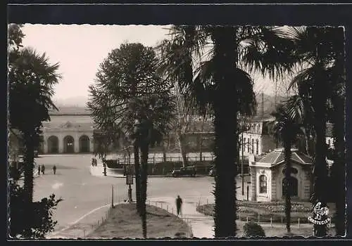 AK Pau /B. P., la Gare vue de la Palmeraie