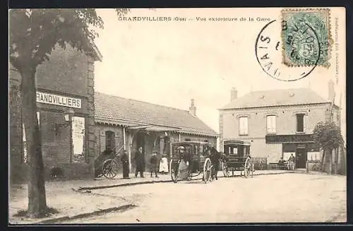 AK Grandvilliers /Oise, Vue extérieure de la Gare