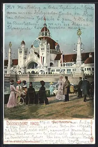 AK Düsseldorf, Ausstellung der Industrie 1902, Hauptindustriehalle