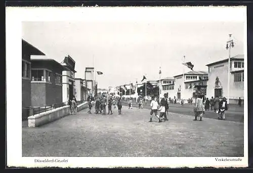 AK Düsseldorf, Ausstellung Gesolei, Verkehrsstrasse