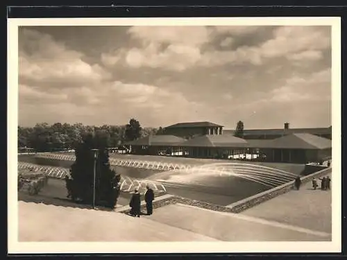 AK Stuttgart, Reichsgartenschau 1939, Bei den grossen Wasserspielen