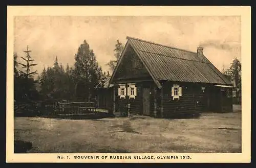 AK London, Olympia 1913, Exhibition, the Russian Village