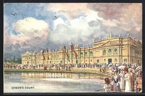 Künstler-AK London, I.R. Austrian Exhibition 1906, Earl`s Court, Queen`s Court