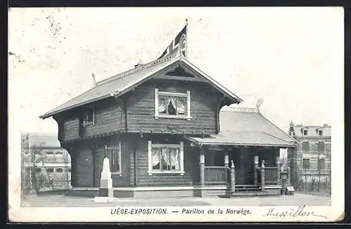 AK Liége, Exposition, Pavillon de la Norwège