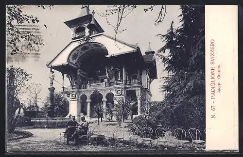 AK Milano, Esposizione 1906, Padiglione Svizzero