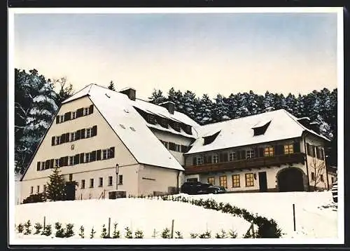 AK Badenweiler, Kurheim Vogelbachhof Goerendt im Winter