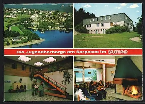 AK Sorpesee /Sauerland, Jugendherberge, Ortsansicht