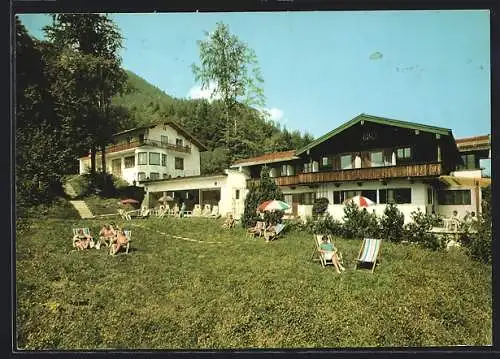 AK Ruhpolding /Bay., Gästehaus am Westernberg, Gartenansicht