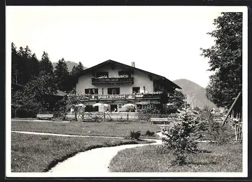 AK Neuhaus /Schliersee, Gasthaus Poststüberl mit Anlagen