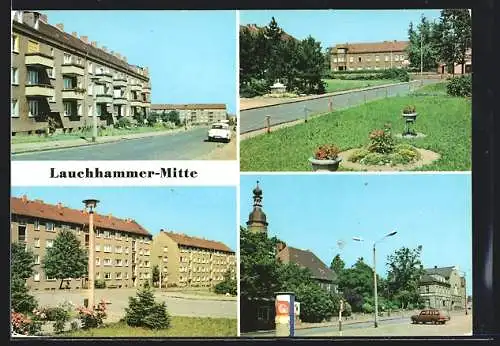 AK Lauchhammer, Otto-Hurrass-Strasse, Bertolt-Brecht-Strasse, Platz der Solidarität