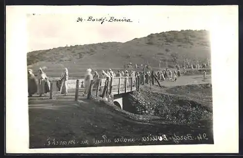 AK Bouira, Brücke mit Bergpanorama