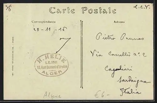 AK Alger, Les Rues de la Liberté et de Constantine