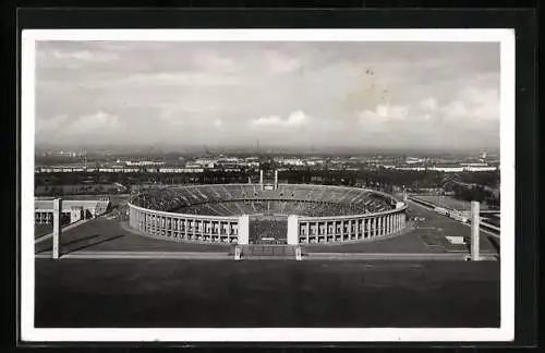 AK Berlin, Olympia, Reichssportfeld aus der Vogelschau