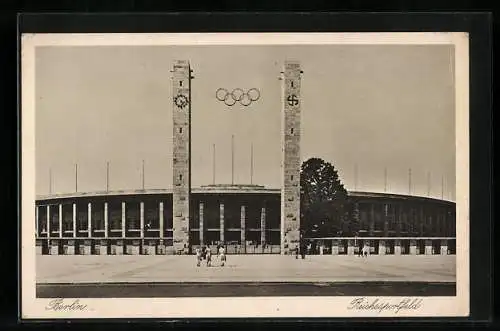 AK Berlin, Reichssportfeld, Eingang