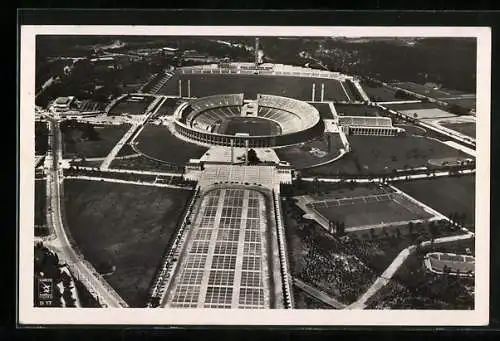 AK Berlin, Reichssportfeld, Olympia 1936, Luftbild