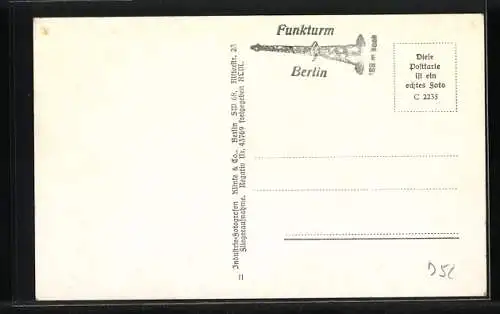 AK Berlin, Reichssportfeld vom Flugzeug aus gesehen