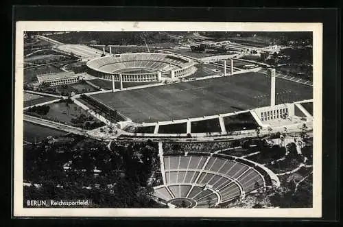 AK Berlin, Reichssportfeld, Fliegeraufnahme 1936