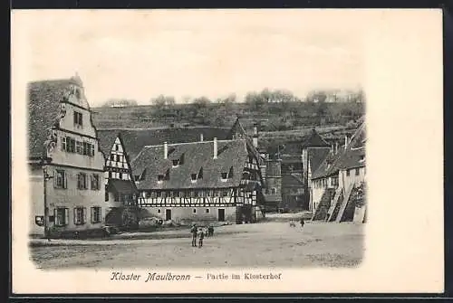 AK Maulbronn, Partie im Klosterhof