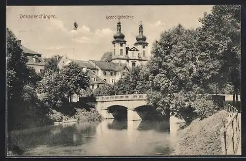 AK Donaueschingen, Leopoldsbrücke