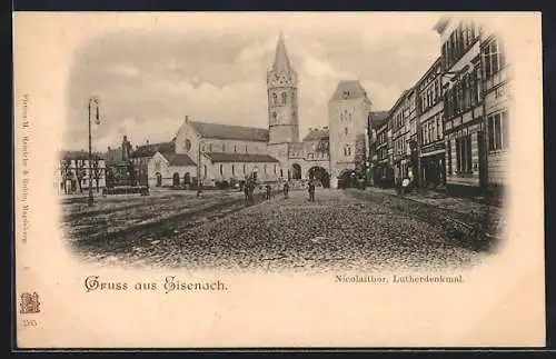 AK Eisenach, Nicolaithor und Lutherdenkmal