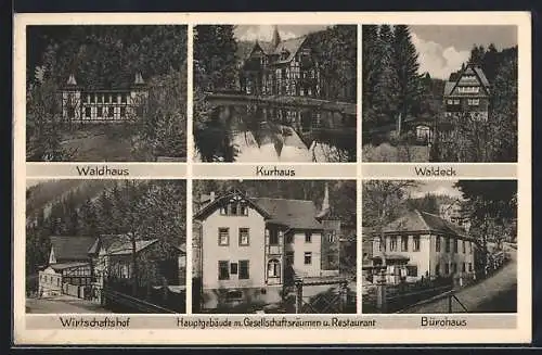 AK Bad Finkenmühle, Erholungsheim des FDGB, Waldhaus, Kurhaus, Waldeck