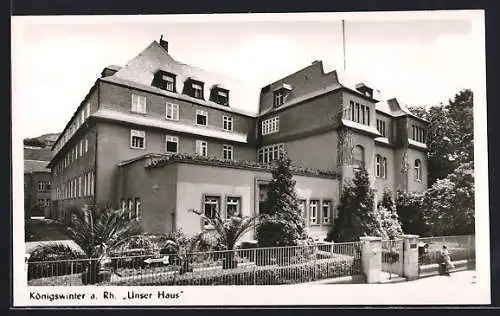 AK Königswinter a. Rh., Unser Haus mit Vorgarten