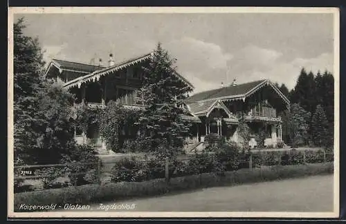 AK Marienbad, Glatzen, Das Jagdschloss