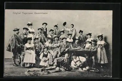 AK Tegernsee, Original Tegernseer Bauerntheater, Gruppenfoto