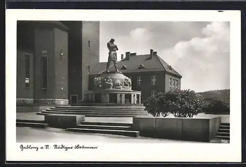 AK Gablonz-Jablonec Nad Nisou, am Rüdiger Brunnen