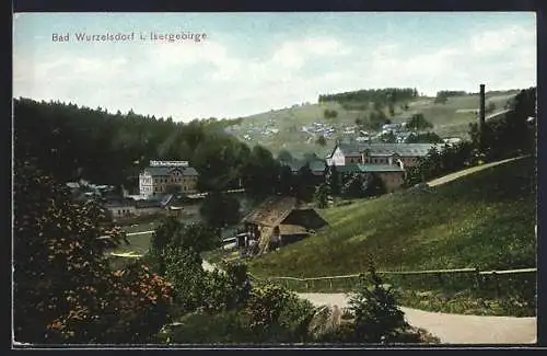 AK Bad Wurzelsdorf, Totalansicht des Ortes