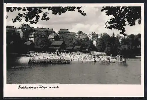 AK Reichenberg / Liberec, Talperrenbad