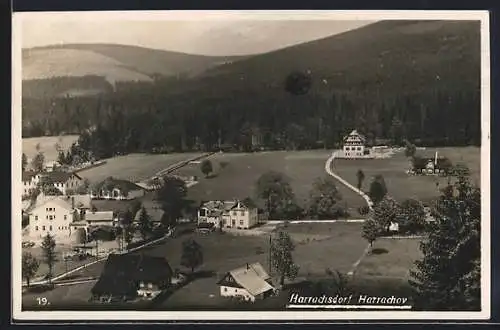 AK Harrachsdorf, BLick auf den Ort