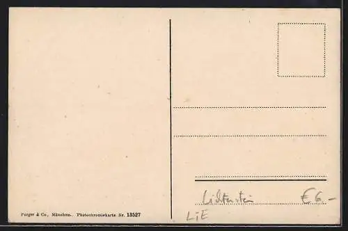 AK Vaduz, Ortsansicht mit Schloss Vaduz