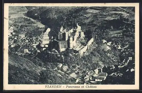 AK Vianden, Panorama et Chateau