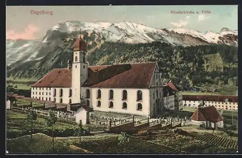 AK Engelberg, Klosterkirche und Titlis