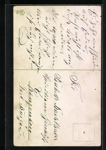 AK Frau überrascht ihren Mann mit Kindern