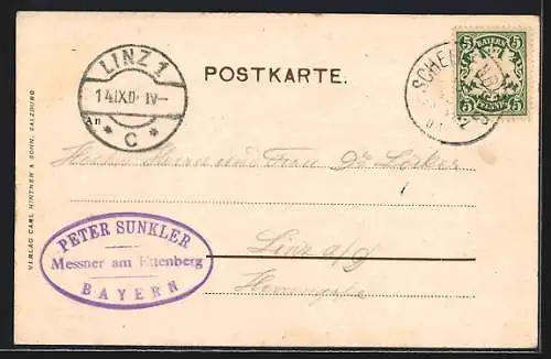 AK Ettenberg, Ortspartie mit Kirche