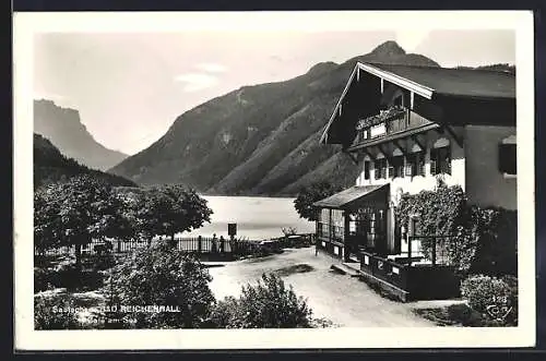 AK Bad Reichenhall, Cafe am Saalachsee