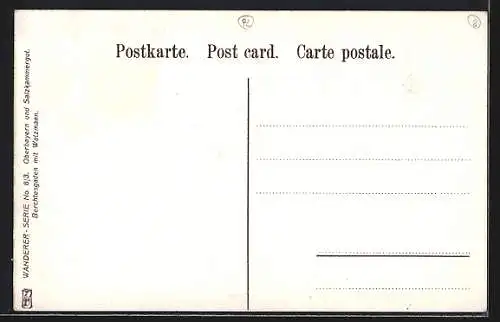 AK Berchtesgaden, Teilansicht mit Watzmann