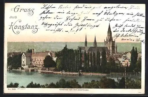 AK Konstanz, Gesamtansicht von der Seestrasse