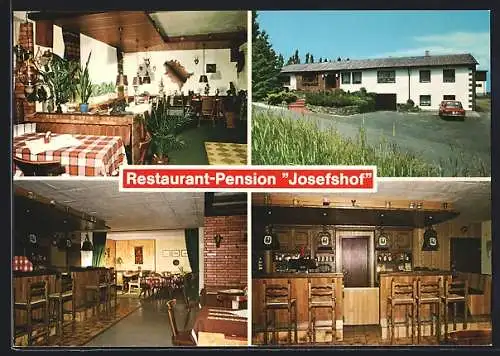 AK Mechernich-Bergheim, Restaurant-Pension Josefshof, Innenansichten