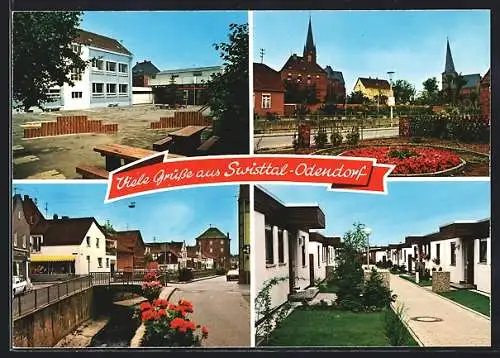 AK Odendorf-Swisttal, Ortspartie, Kirche, Strassenpartie