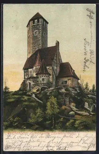 AK Reichenberg / Liberec, Heinrichswarte (Hohenhabsburg)