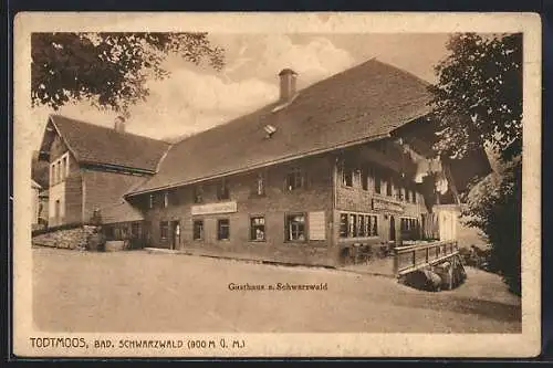 AK Todtmoos, Ansicht vom Gasthaus zum Schwarzwald