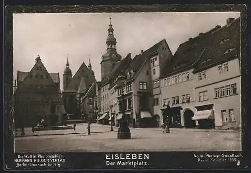 Foto-AK NPG Nr. 88164: Eisleben, Der Marktplatz