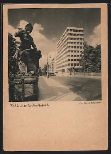 AK Berlin-Tiergarten, Hochhaus an der Bendlerbrücke - Bauhaus