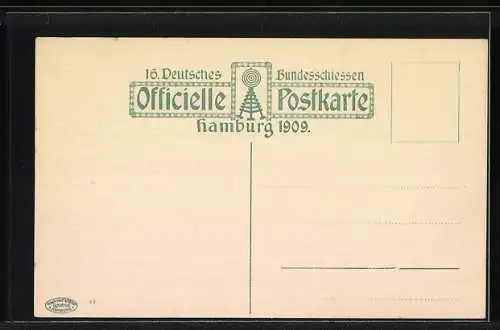 AK Hamburg, Bundesschiessen 1909, Festzug, Hamburg als Fischerdorf