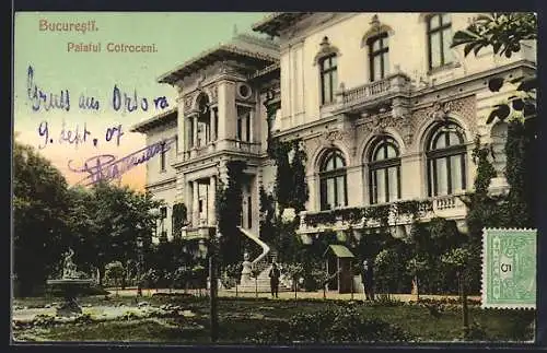 Künstler-AK Bucuresti, Palatul Cotroceni