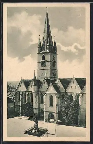 AK Hermannstadt / Sibiu / Nagyszeben, Bis. evang., Ev. Kirche, Evang. templom